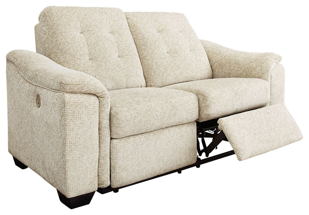 Beaconfield - Reclining Power Loveseat - Sandstone