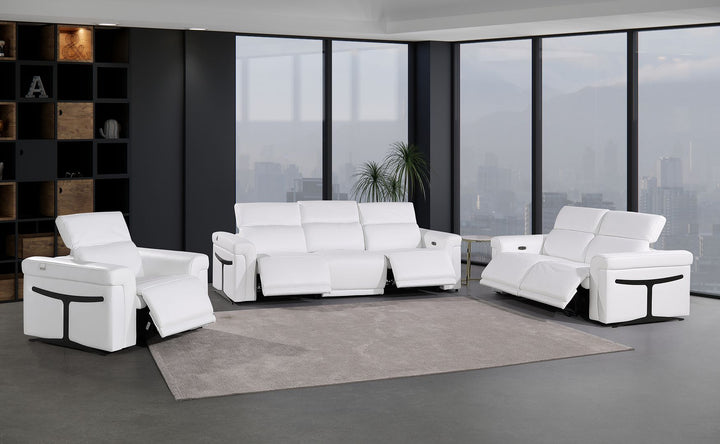 1126 - 6-Piece Modular Power Reclining Sofa, Loveseat &amp; Chair Set In With 5 Power Recliners &amp; Power Headrests