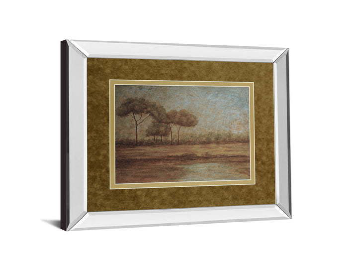 Woodland Sanctuary By Veronica Faust - Mirror Framed Print Wall Art - Light Brown