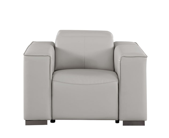 1208 - Leather Power Reclining Chair With Power Headrest