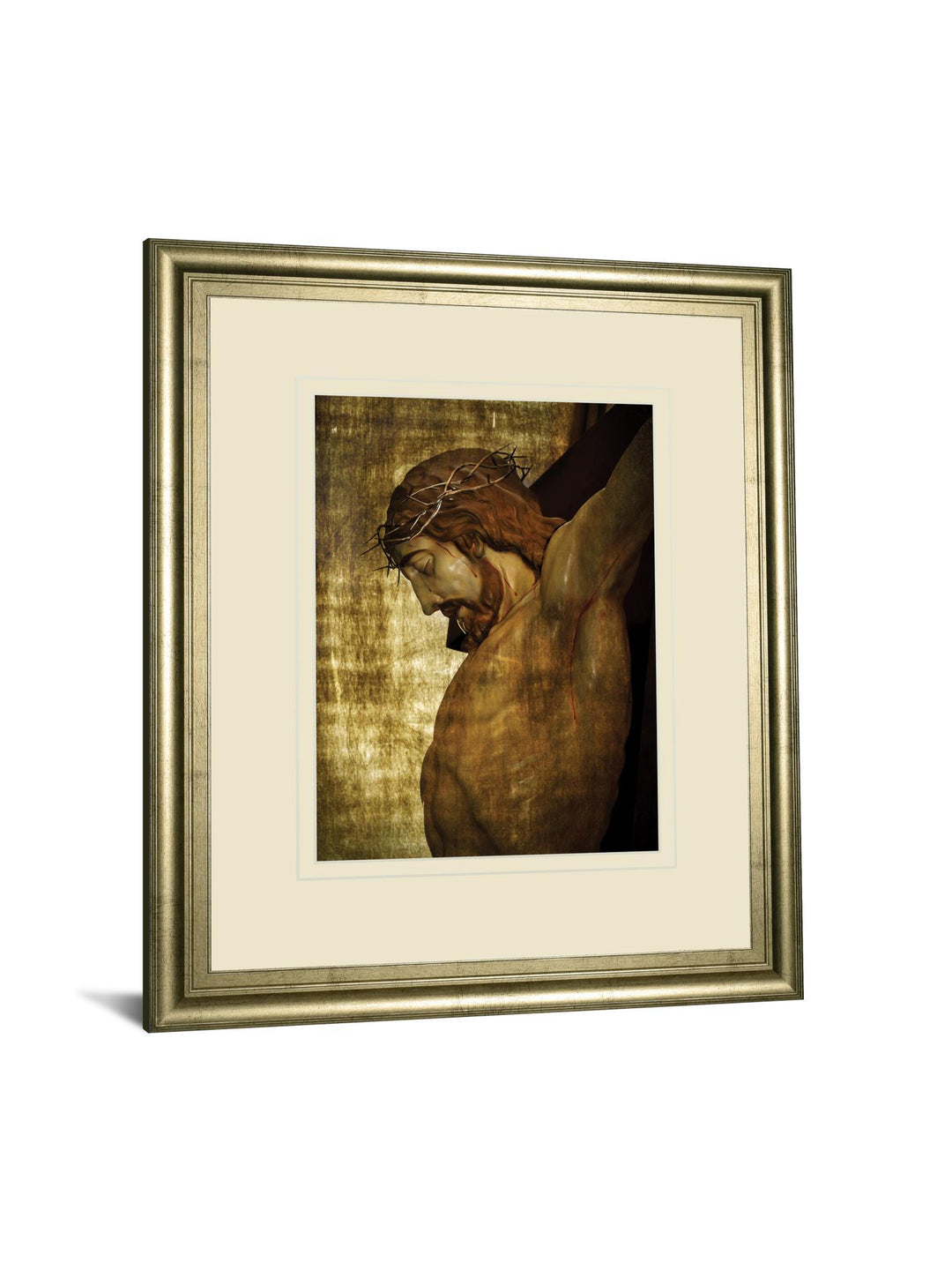 Jesus Christ By Nito - Framed Print Wall Art - Dark Brown