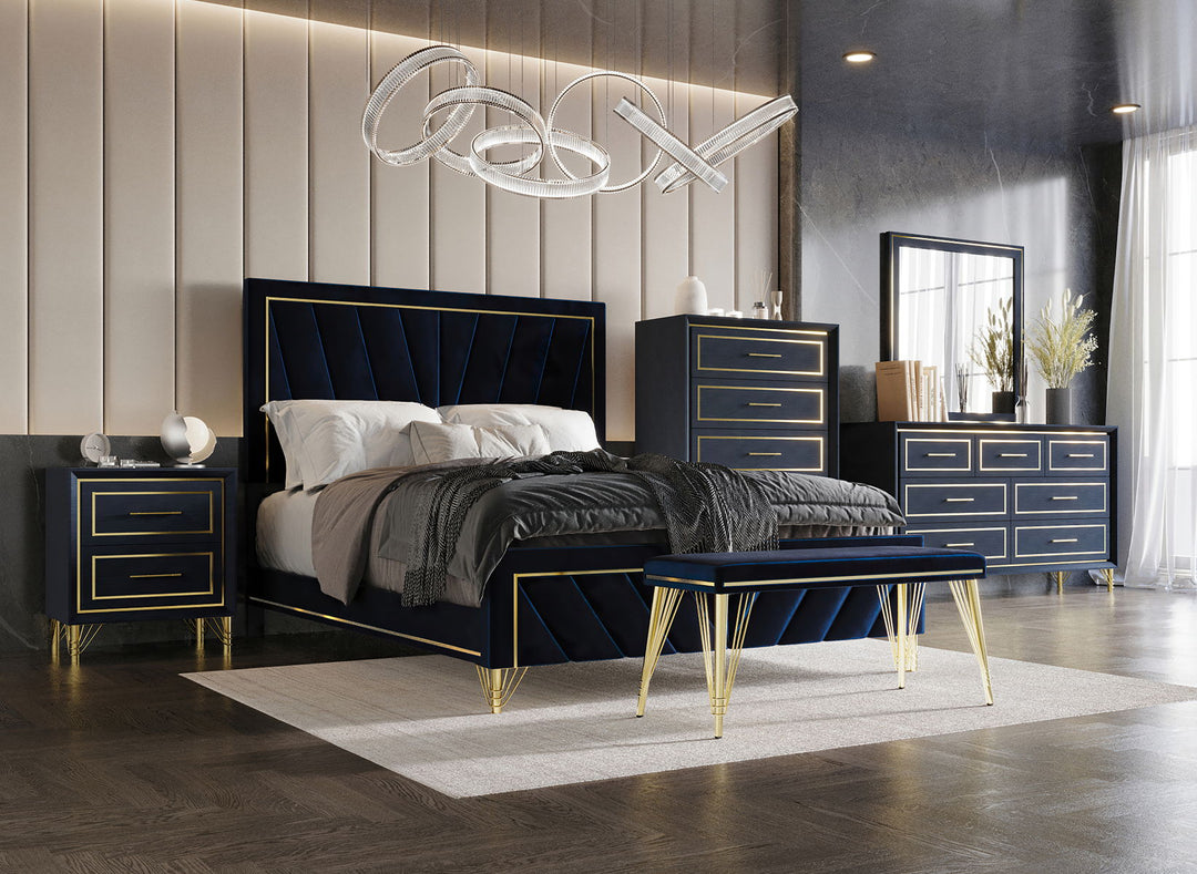 Gatsby - Nightstand - Blue