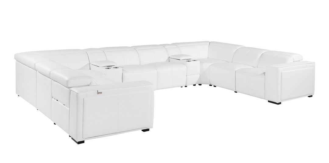 1224 - 10-Piece U-Shaped Sectional Sofa In With 4 Power Recliners &amp; Power Headrests