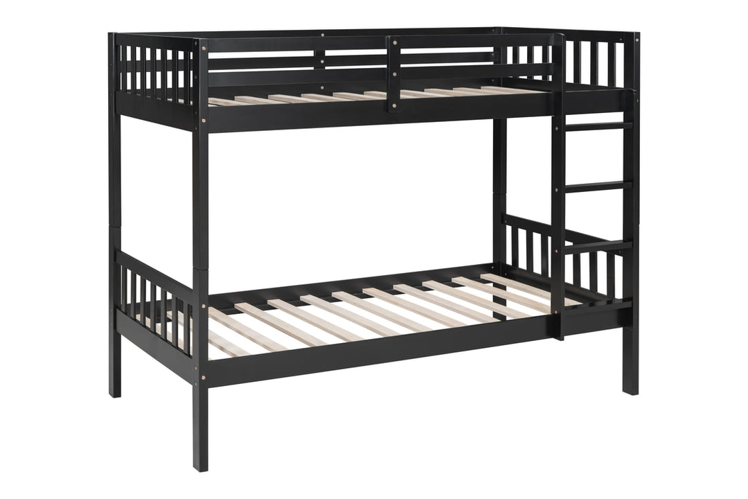 BB12 Twin/Twin Bunk Bed Black