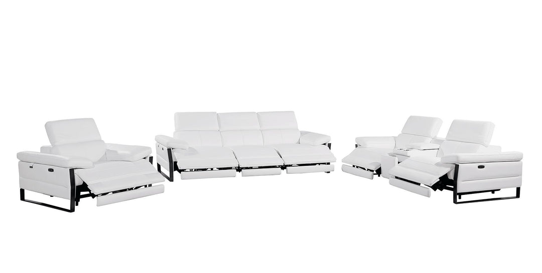 1246 - Modular Power Triple Reclining Sofa, Console Loveseat, And Chair Set With Power Headrests