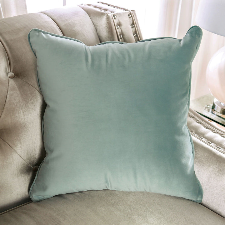 Elicia - Sofa - Champagne / Turquoise