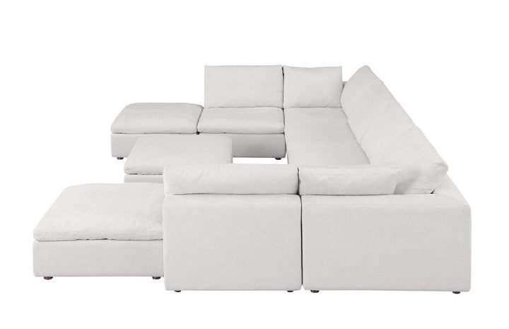 1100 - Top-Grain Italian Leather 9-Piece Sectional With Chaise