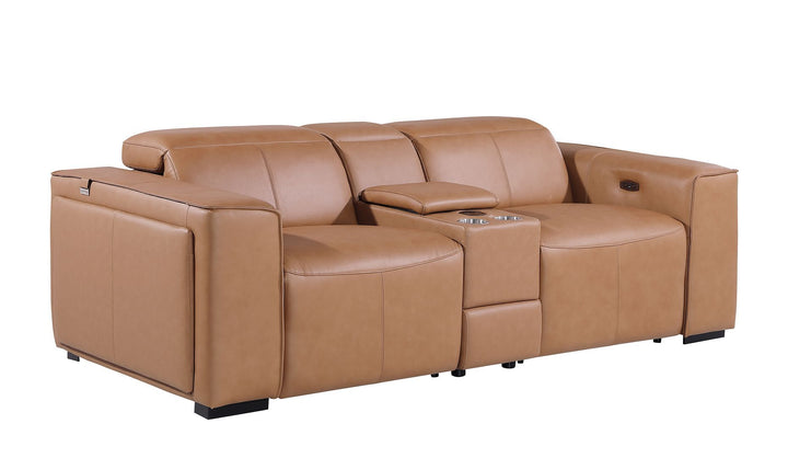 1224 - 3-Piece Modular Power Reclining Loveseat In With 2 Power Recliners &amp; Power Headrests