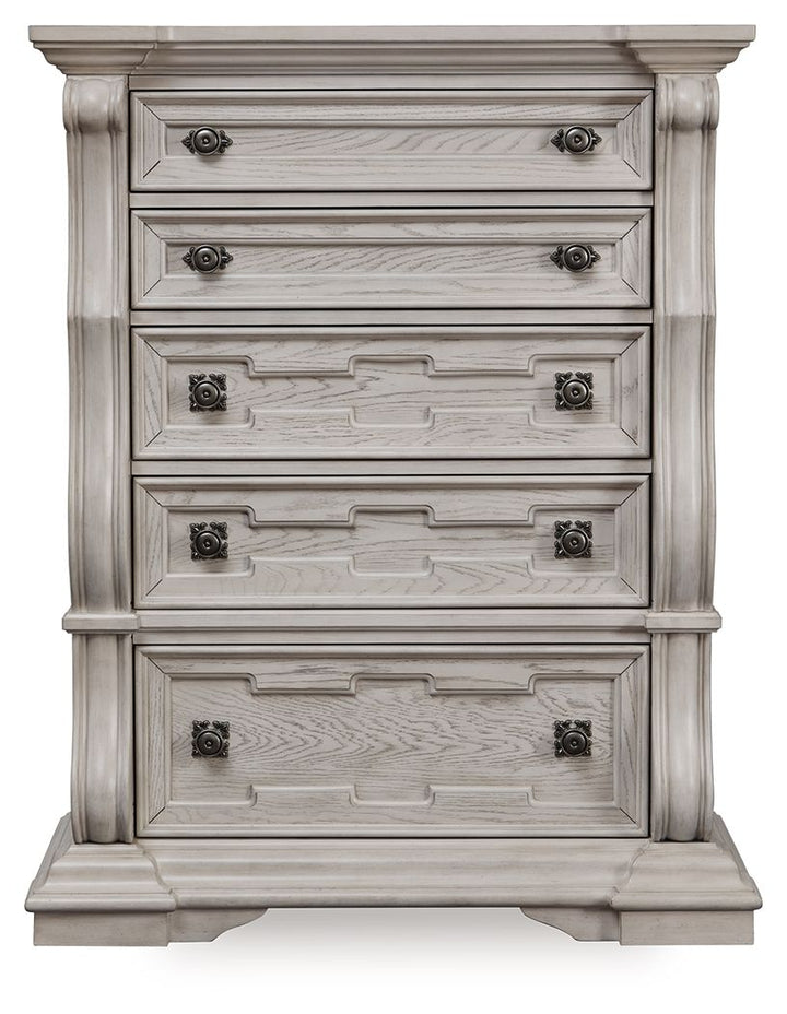 Bruchandi - Antique White - Five Drawer Chest