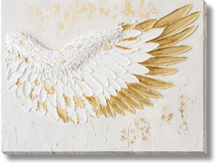 Radiant Feathered Uplift - 35" x 47" Framed Wall Art