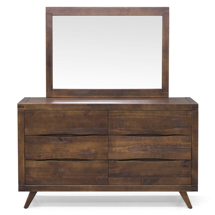 Pasco - Dresser And Mirror - Brown