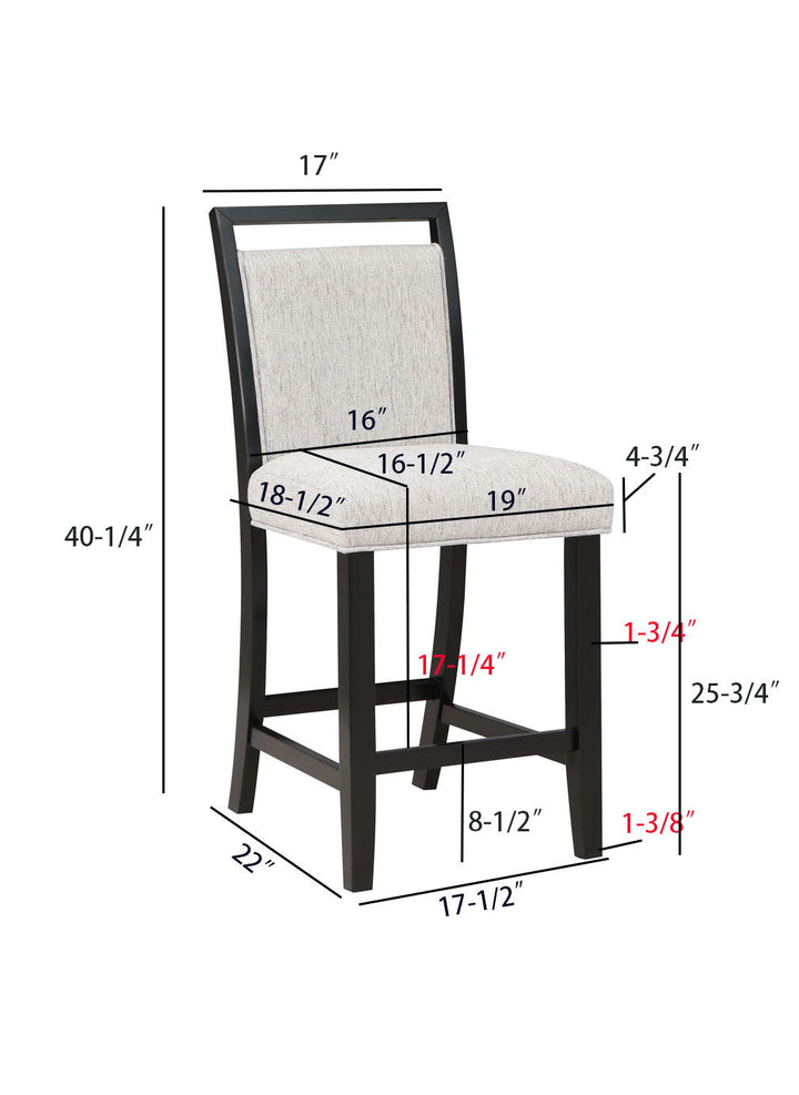 Dary - Counter Height Dining Chair (Set of 2) - White