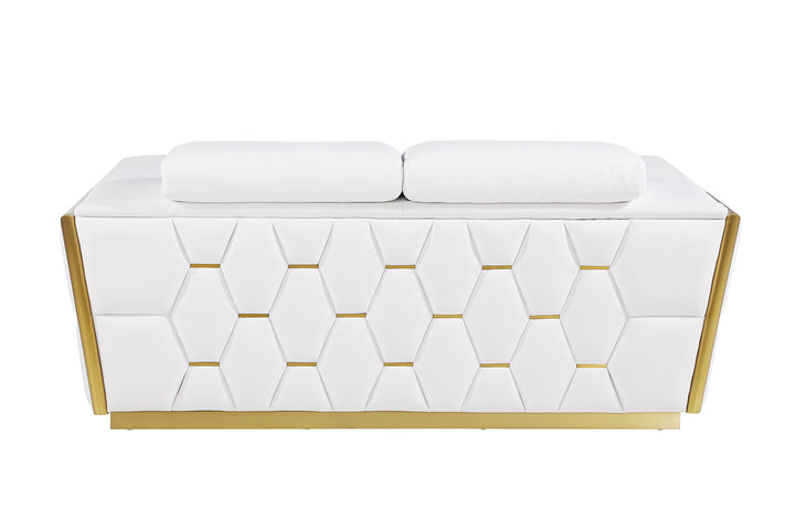 1111 - Leather Loveseat