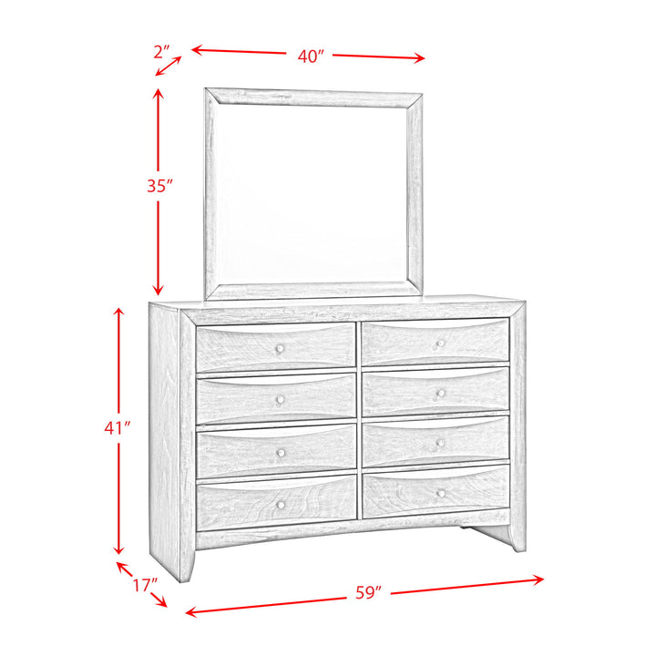 Emily - Dresser & Mirror Set