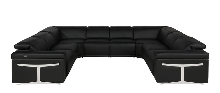 1126 - 8-Piece U-Shaped Sectional Sofa In With 4 Power Recliners &amp; Power Headrests