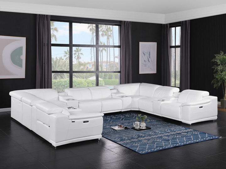 9762 - 12-Piece U-Shaped Sectional Sofa With 4 Power Recliners