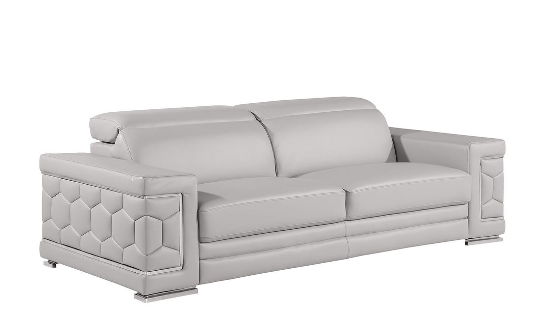 296 - Genuine Leather Living Room Set