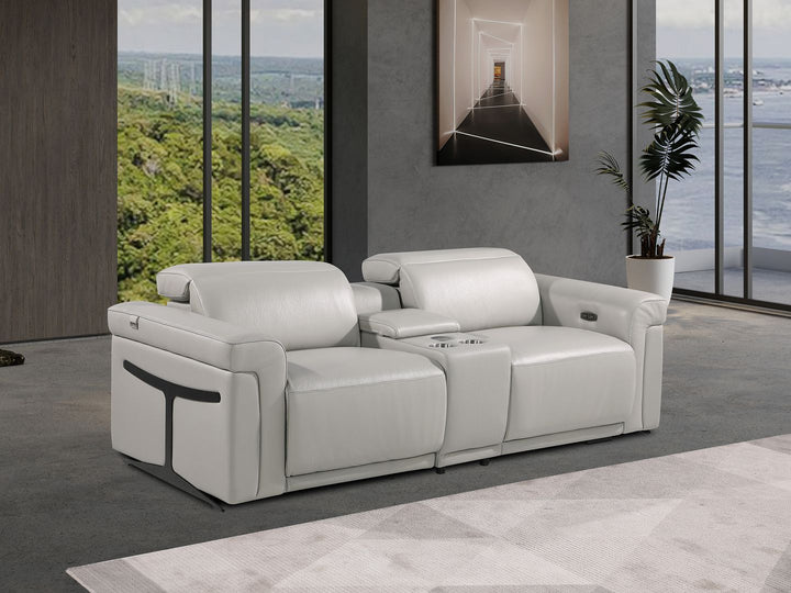 1126 - 3-Piece Modular Power Reclining Loveseat In With 2 Power Recliners & Power Headrests