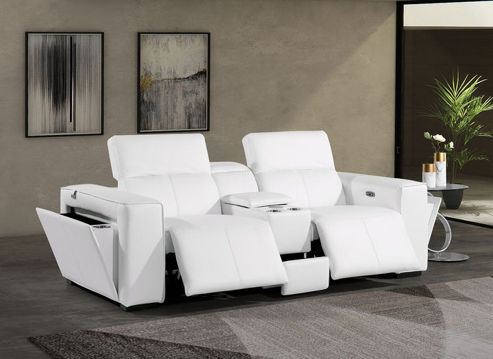 1224 - 3-Piece Modular Power Reclining Loveseat In With 2 Power Recliners &amp; Power Headrests