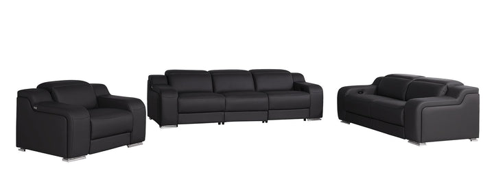 1116 - 6-Piece Modular Power Reclining Sofa, Loveseat &amp; Chair Set In With 6 Power Recliners &amp; Power Headrests