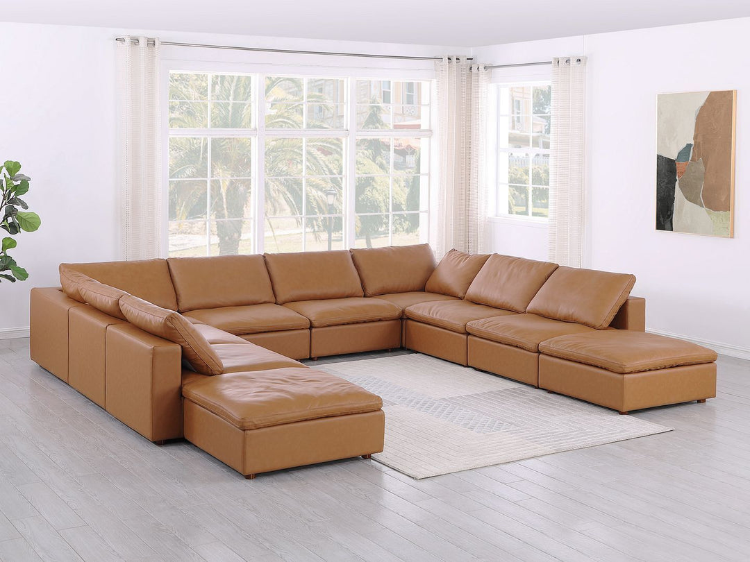 1100 - 10-Piece U-Shaped Sectional With Chaise In Top-Grain Italian Leather