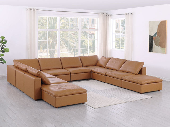 1100 - 10-Piece U-Shaped Sectional With Chaise In Top-Grain Italian Leather