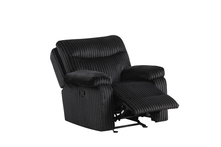 BRAVO - Black 3pc Reclining Set ON SALE