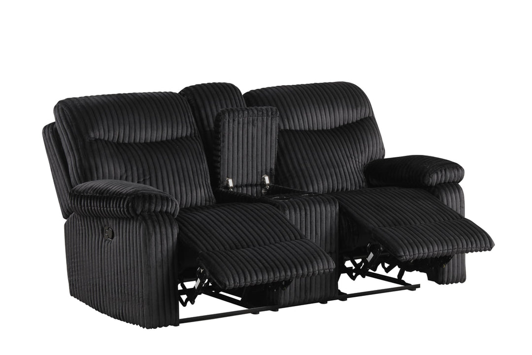 BRAVO - Black 3pc Reclining Set ON SALE