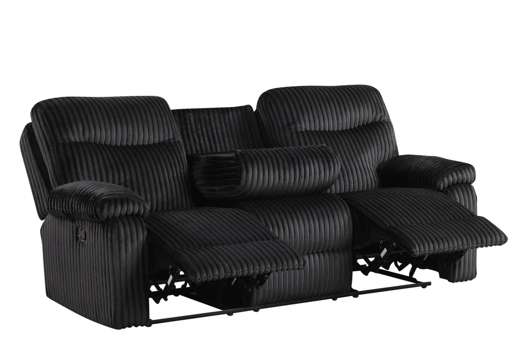 BRAVO - Black 3pc Reclining Set ON SALE