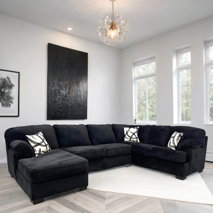 BRENTWOOD BLACK SECTIONAL