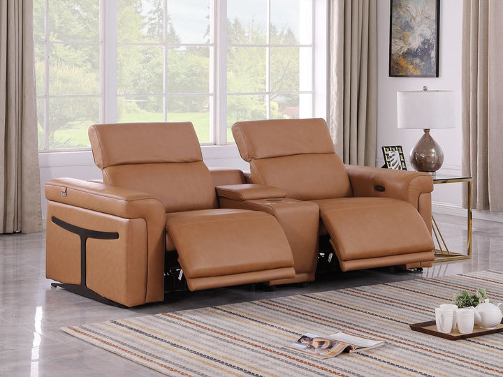 1126 - 3-Piece Modular Power Reclining Loveseat In With 2 Power Recliners &amp; Power Headrests