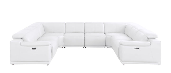 2679 - 8-Piece U-Shaped Power Reclining Sectional In Genuine Leather (4 Recliner)