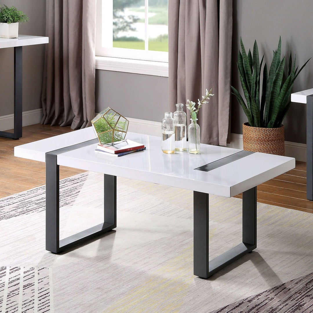 Eimear - Coffee Table - White / Black