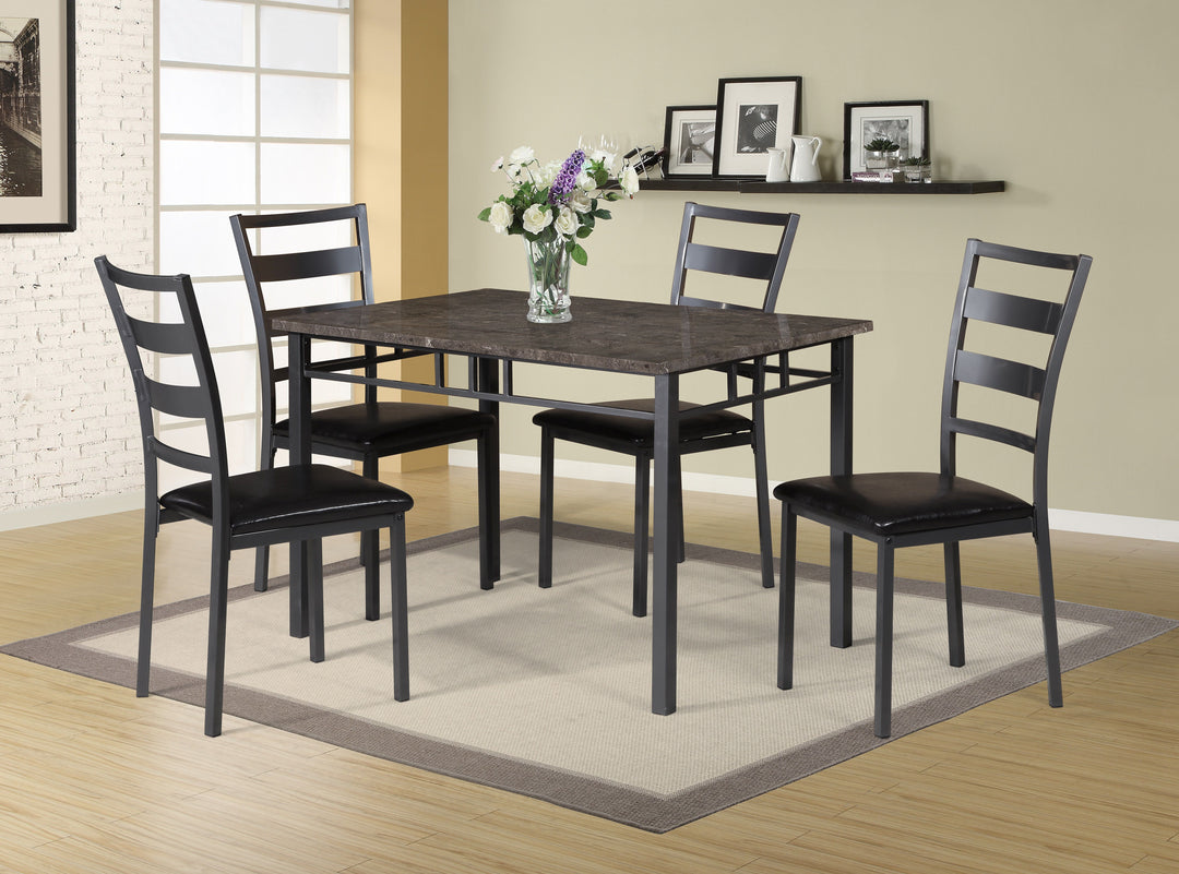 Knox - 5 Piece Dining Set - Black