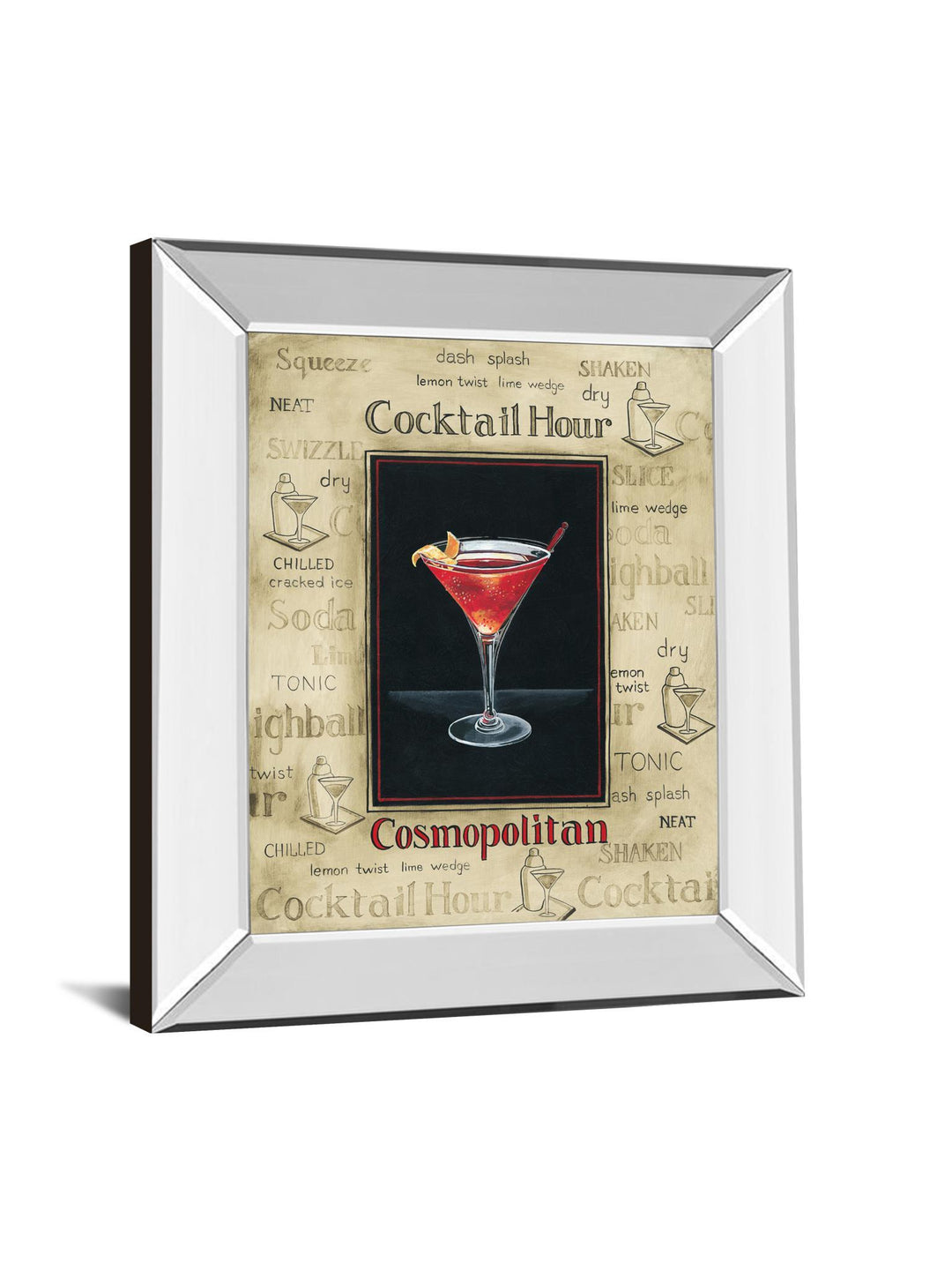 Cosmopolitan By Gregory Gorham - Mirror Framed Print Wall Art - Red