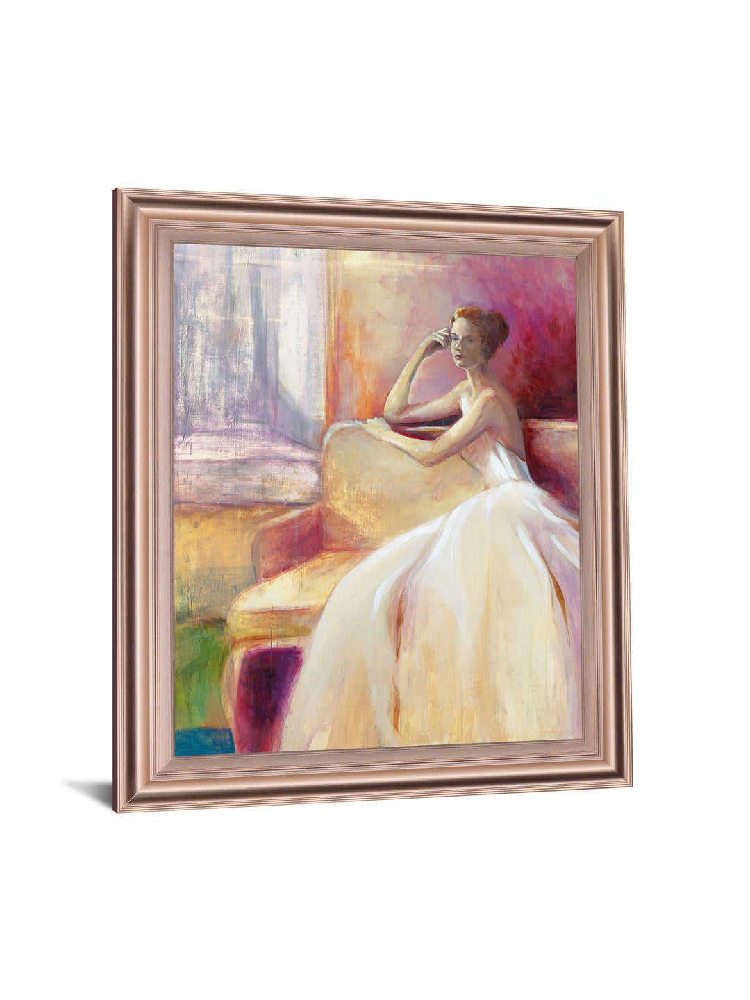 Contemplative Muse - 28" x 34" Framed Wall Art