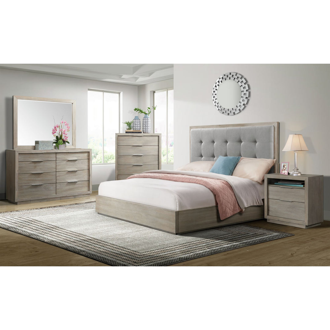 Arcadia - Dresser & Mirror Set - Grey