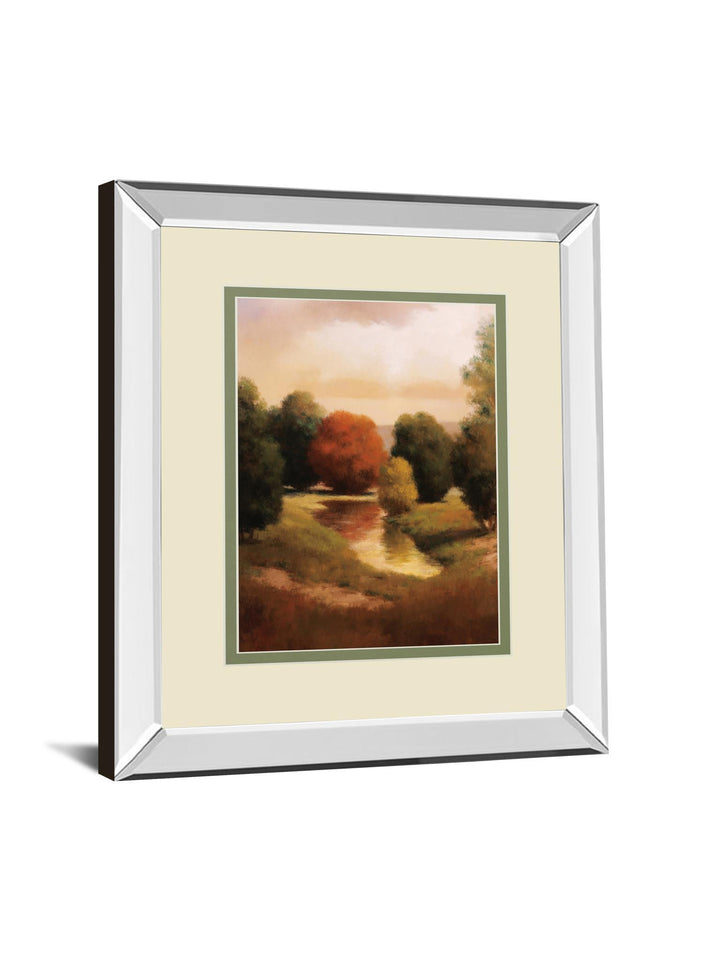 Summer's Passage II II By Udell Mirrored Frame - Green