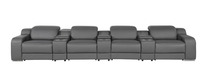1116 - 7-Piece Modular Power Reclining Sofa In With 4 Power Recliners &amp; Power Headrests