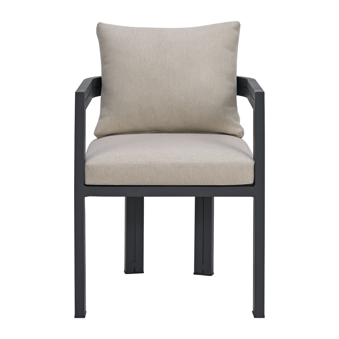 Playa - Dining Chair (Set of 2) - Dark Gray / Beige