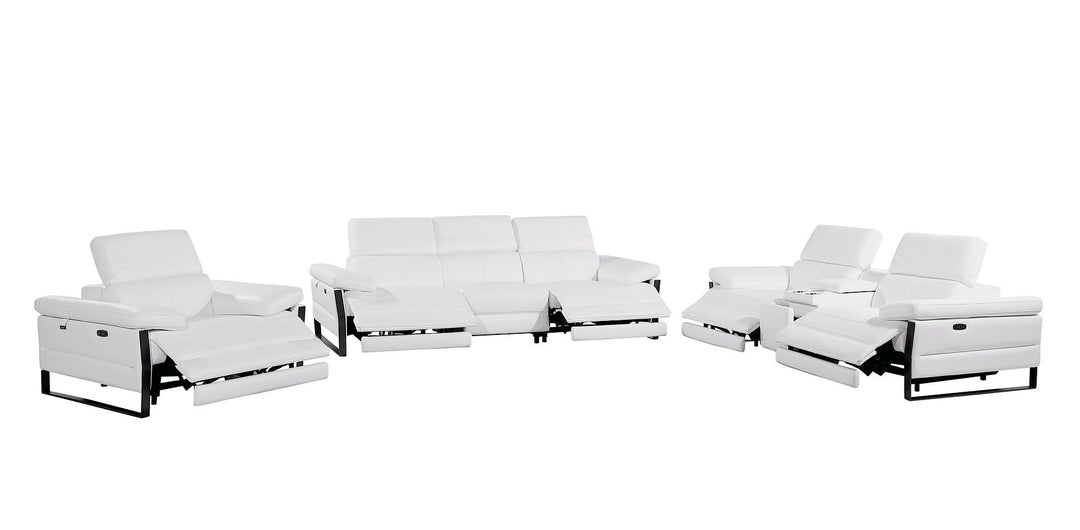 1246 - Modular Power Dual Reclining Sofa, Console Loveseat, And Chair Set With Power Headrests