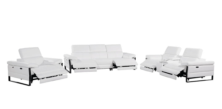 1246 - Modular Power Dual Reclining Sofa, Console Loveseat, And Chair Set With Power Headrests