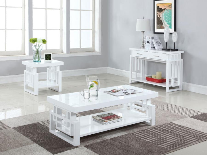 Schmitt - Rectangular Coffee Table - White High Gloss