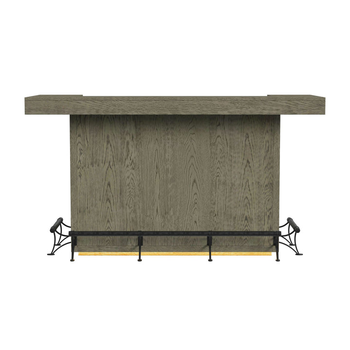 Jemma - Bar Table With Light - Gray And Dark Espresso