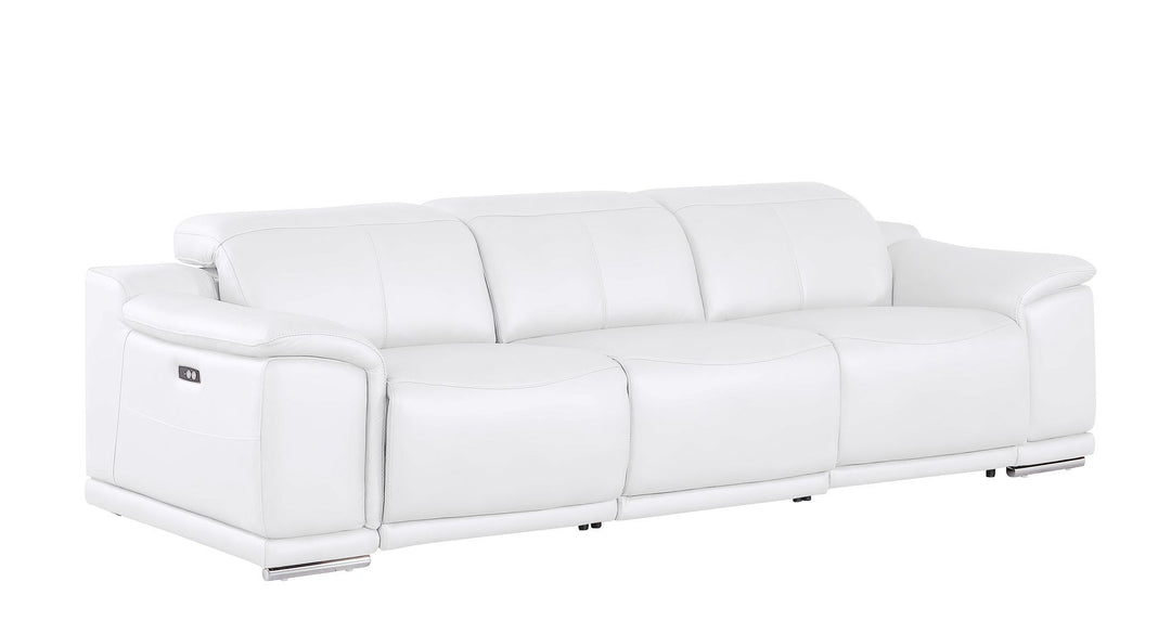 2679 - Genuine Leather Sofa With Dual Power Recliners