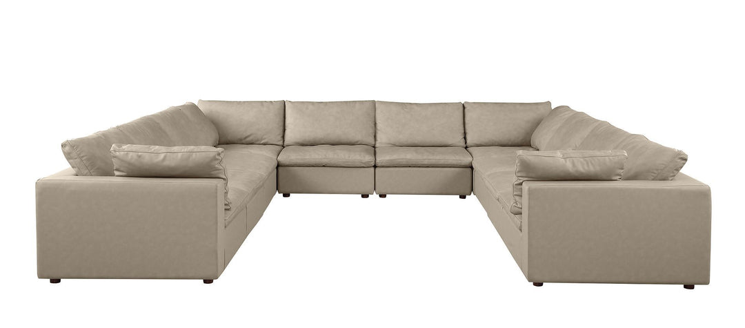 1100 - 11-Piece U-Shaped Sectional In Top-Grain Italian Leather