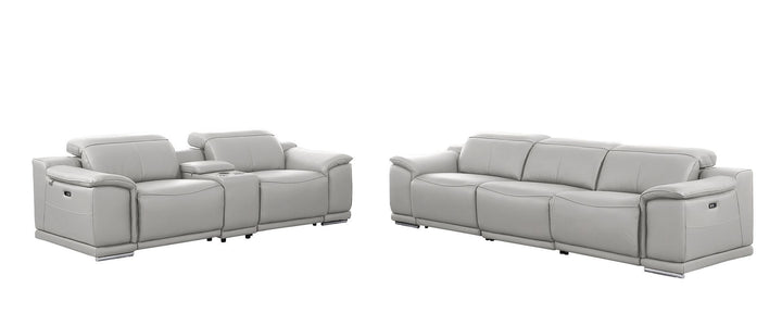 9762 - 6-Piece Modular Power Reclining Sofa And Console Loveseat Set With 5 Power Recliners In