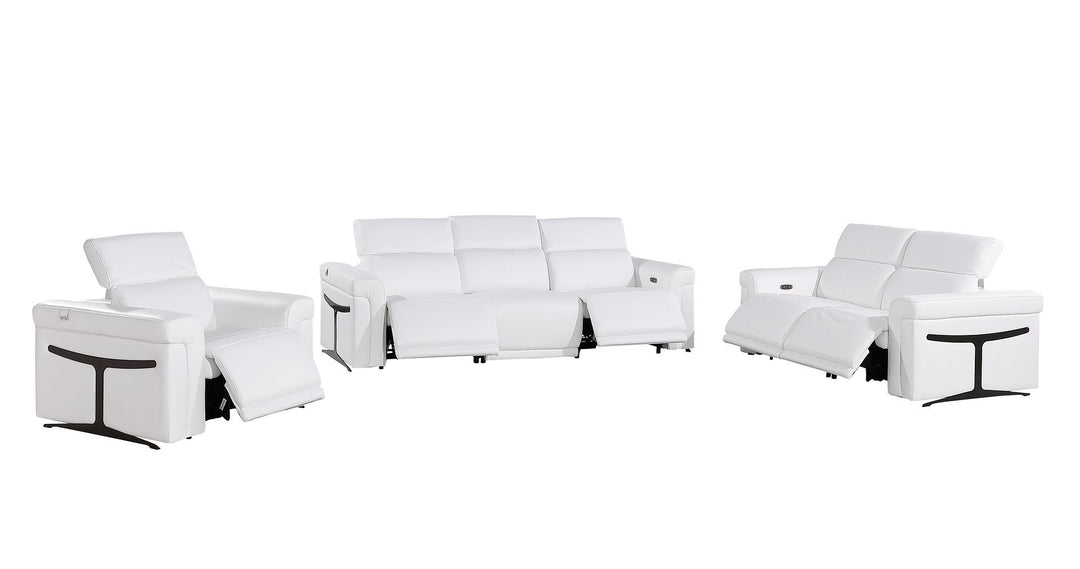 1126 - 6-Piece Modular Power Reclining Sofa, Loveseat &amp; Chair Set In With 5 Power Recliners &amp; Power Headrests