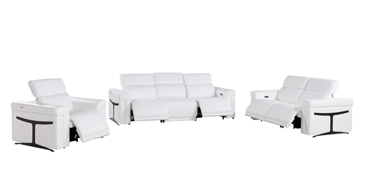1126 - 6-Piece Modular Power Reclining Sofa, Loveseat &amp; Chair Set In With 5 Power Recliners &amp; Power Headrests