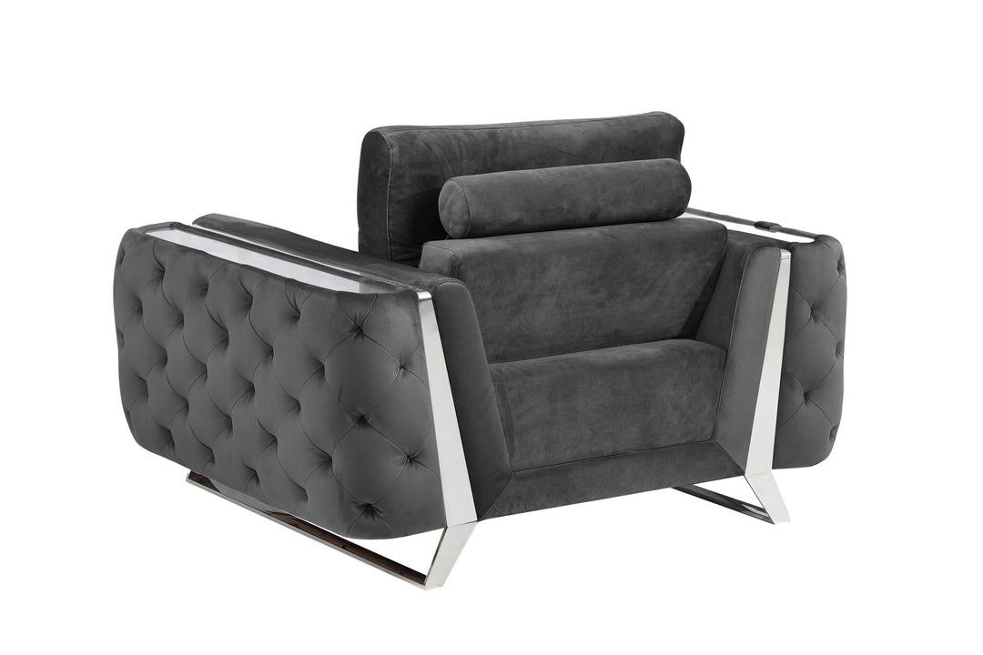 1051 - Contemporary Velvet Chair